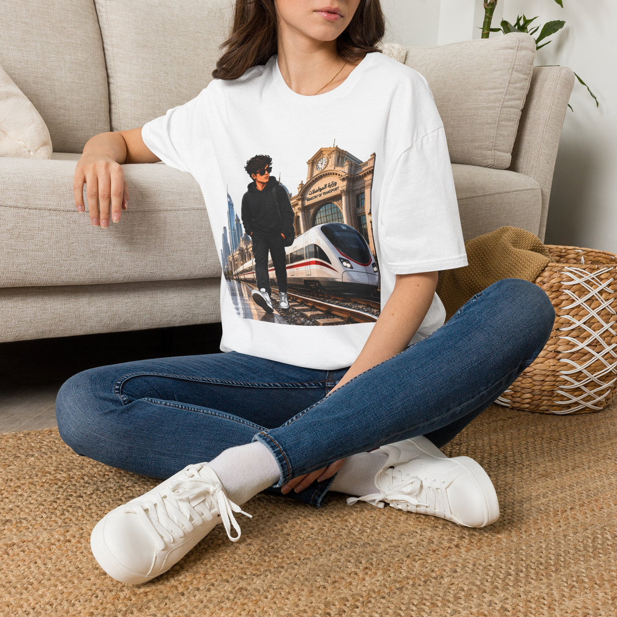 Travel Vibes T‑Shirt — Urban Train Station Graphic Tee