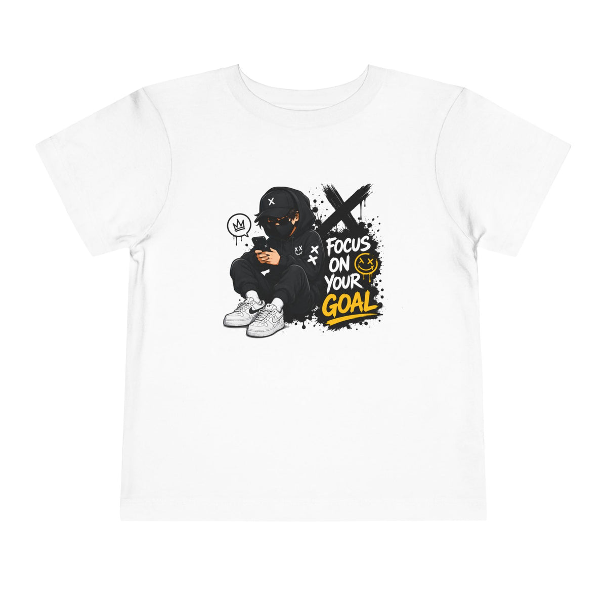 Toddler Tee — "Focus On Your Goal" Streetwear Graphic