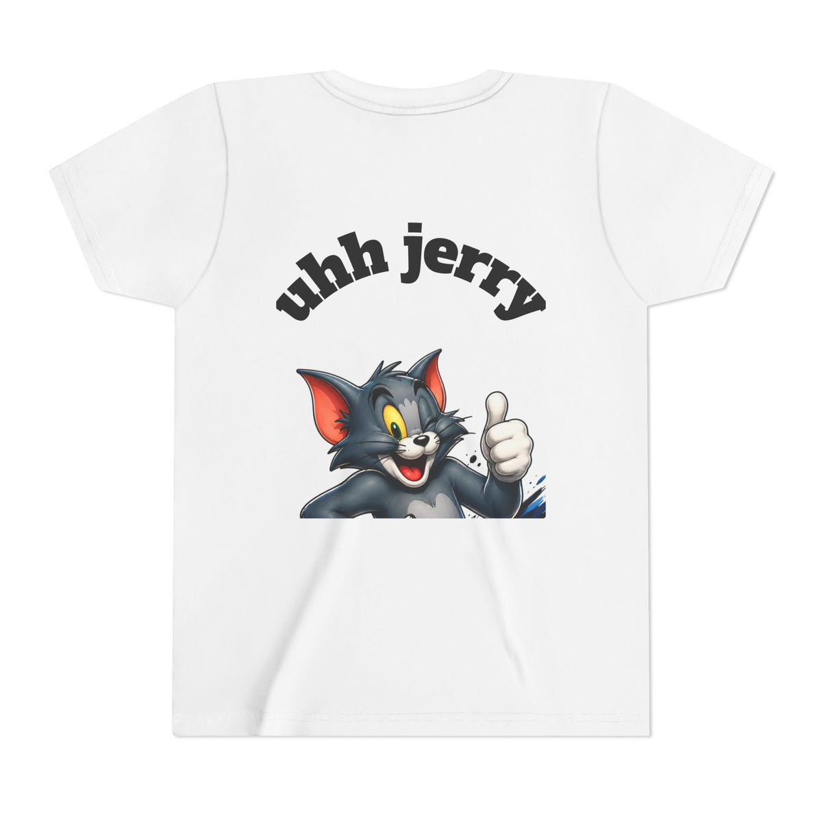 Tom & Jerry Youth Tee – “Hi Tom!” & “uhh jerry” Cartoon Graphic Shirt