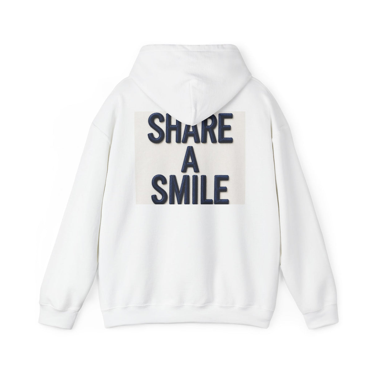 Bearded Portrait Hoodie — "Share A Smile" Graphic Pullover