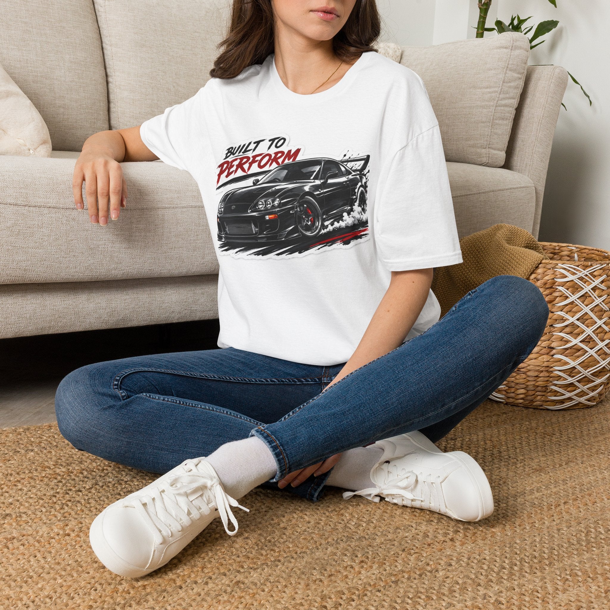 Built to Perform Car T-Shirt — Vintage Racing Supra Graphic Tee