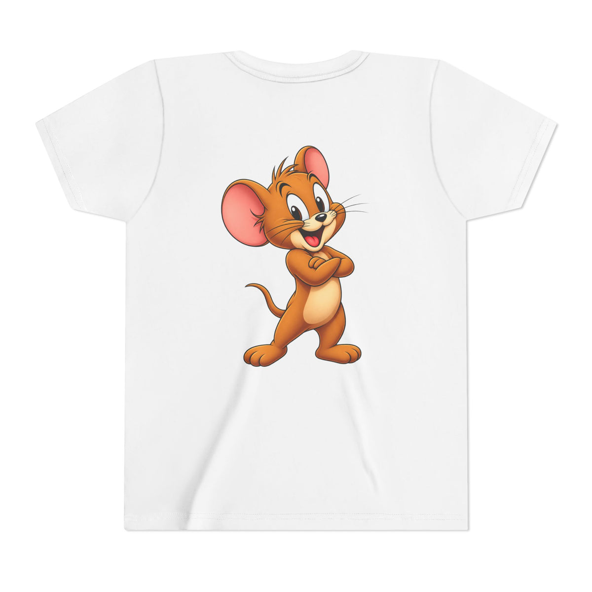 Tom & Jerry Kids Tee – Relaxing Cat & Confident Mouse Graphic Youth T-Shirt