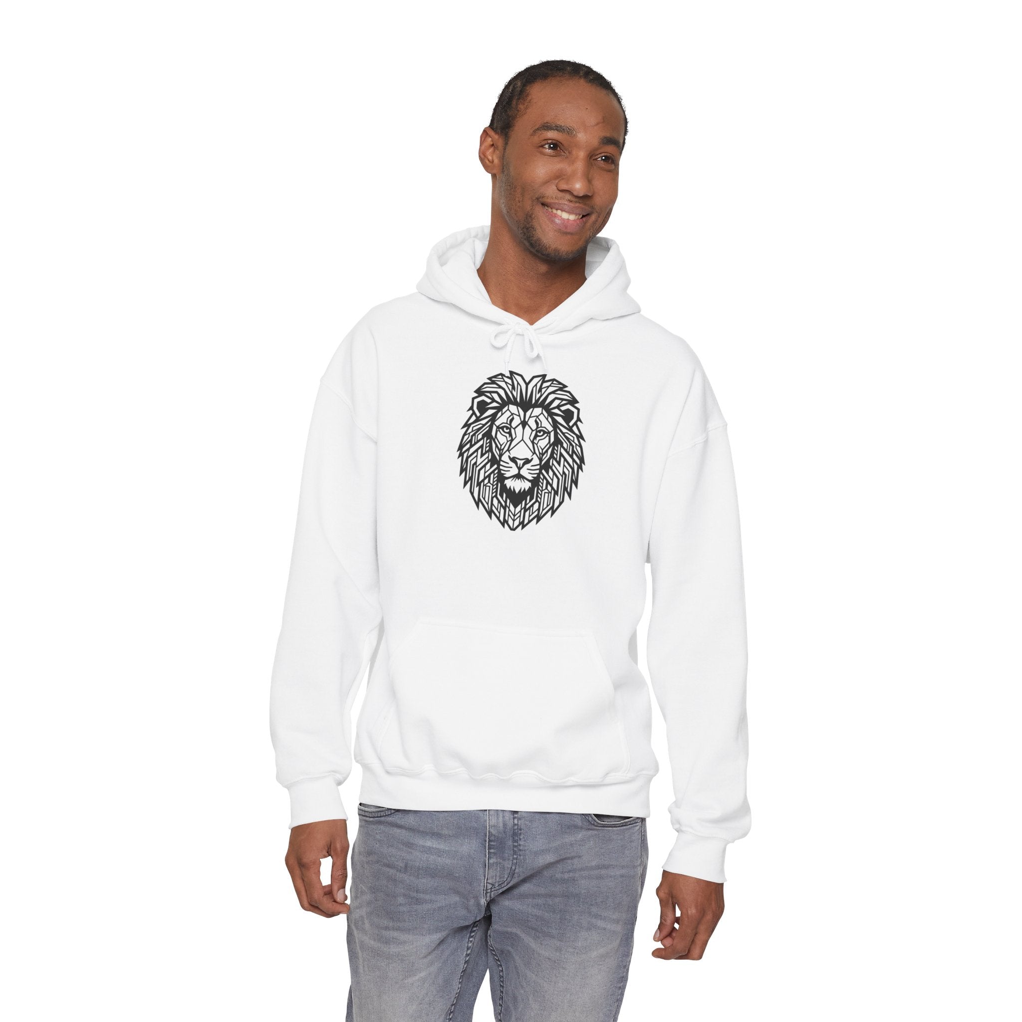 Lion Design Hoodie — 'Lion Behind Me' Graphic Pullover