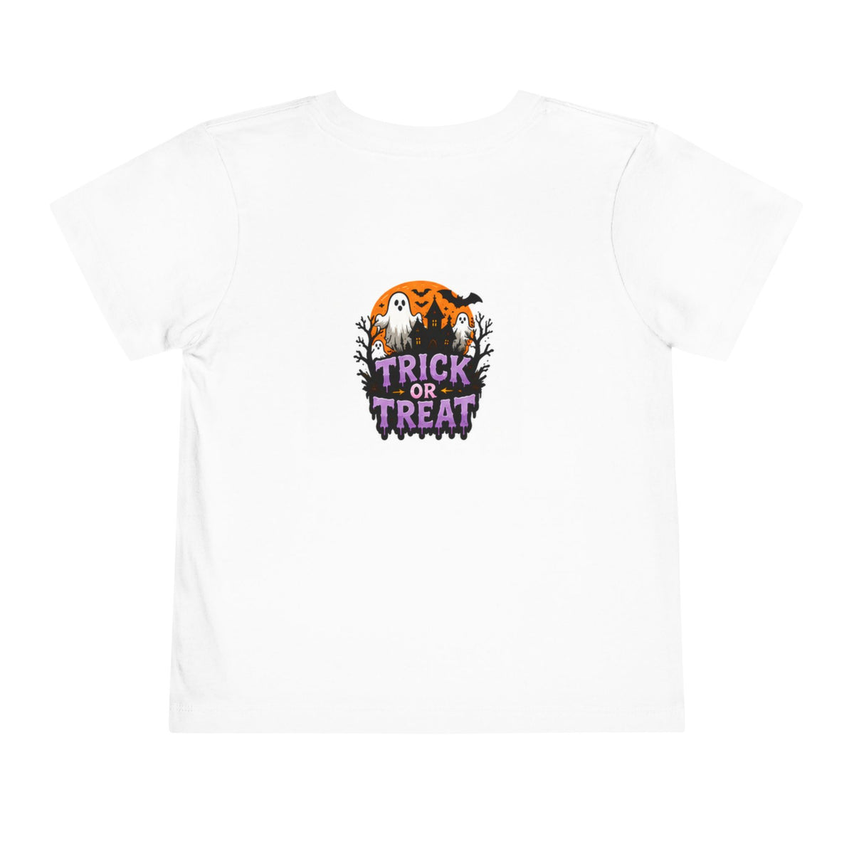 Toddler Halloween Tee — "Stay Spooky" & "Trick or Treat" Ghost and Witch Cat Design