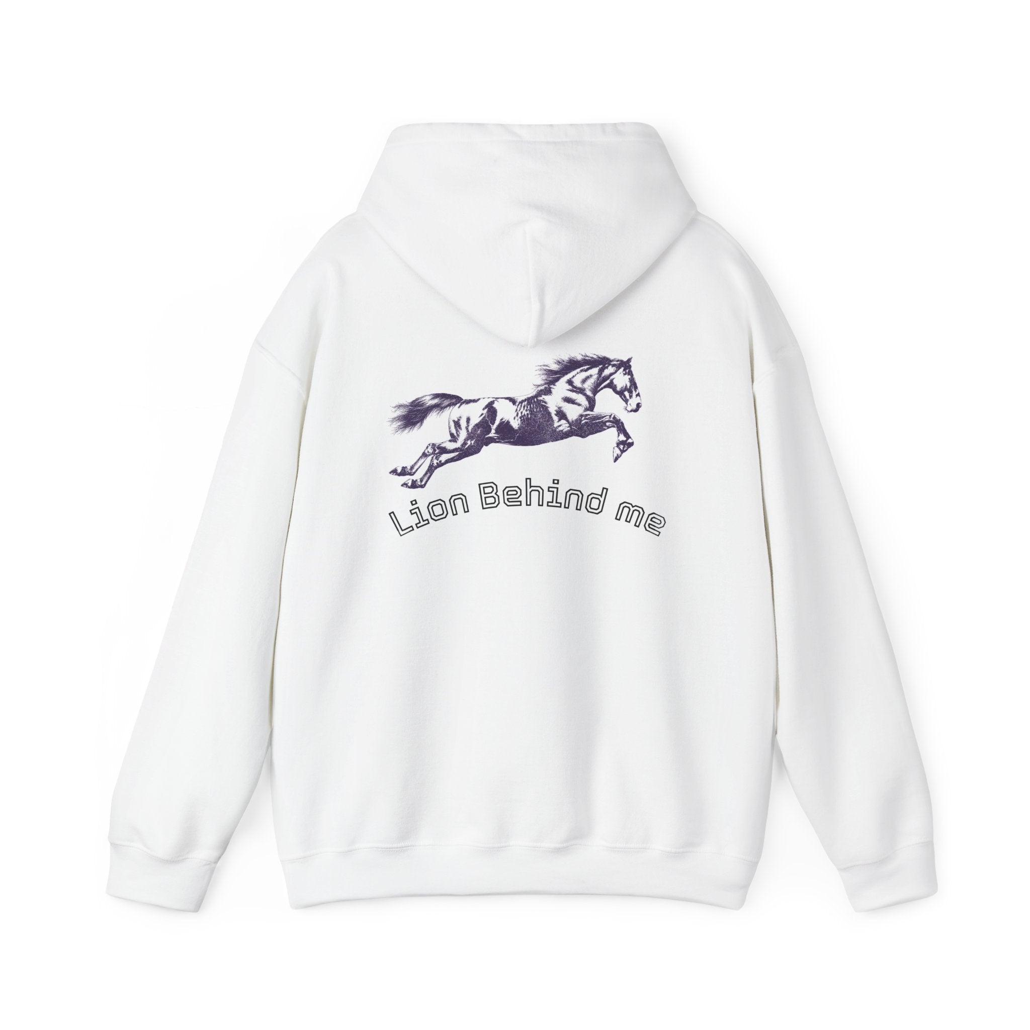 Lion Design Hoodie — 'Lion Behind Me' Graphic Pullover